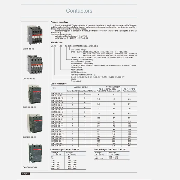 He moʻo contactor-catalogue-mai CDADA