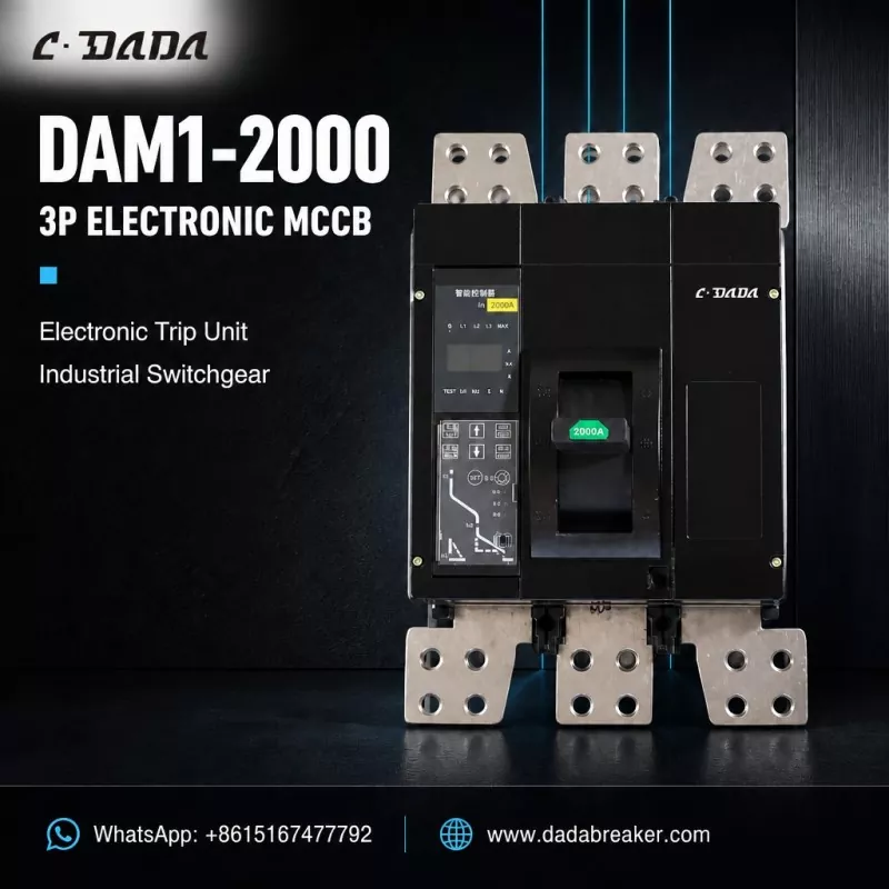 DAM1-2000 3P Electronic MCCB no ka ʻenehana Switchgear | C·DADA Uila